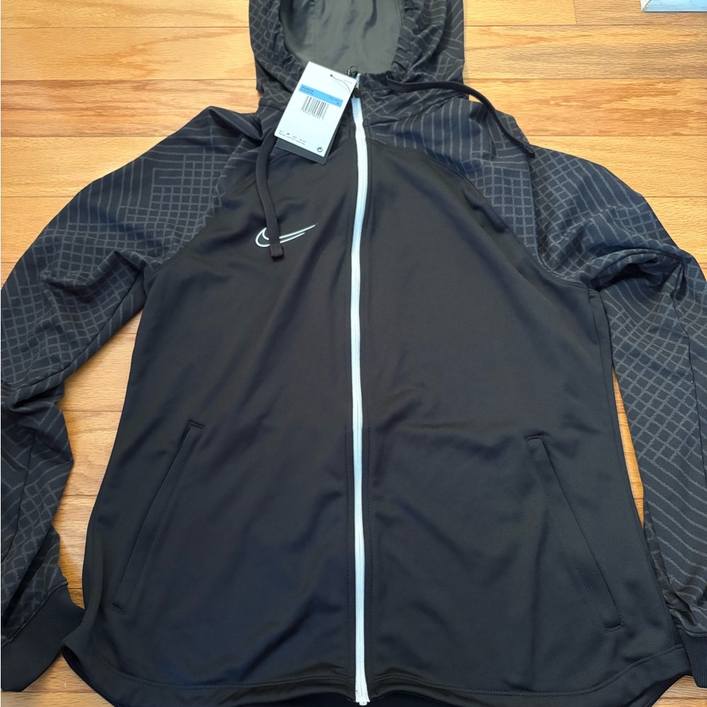 Nike Black and Gray Full-Zip Jacket